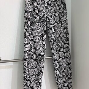 Express Monochrome Snake Print Pants